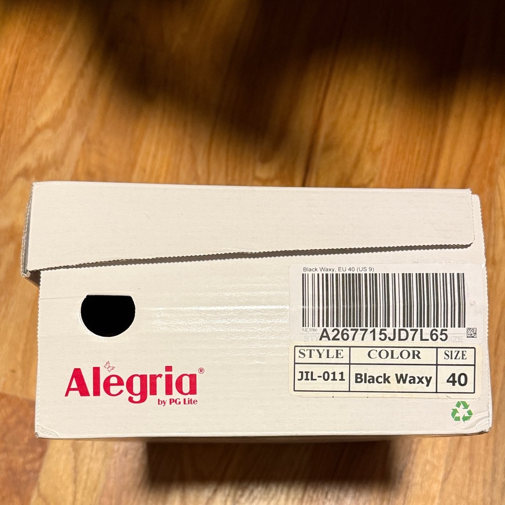 Like new! Alegria Black Waxy Footwear